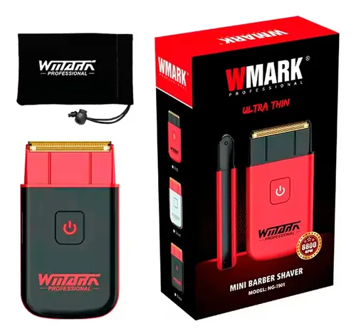Imagen 2 de Wmark Ng7901 Shaver Mini Inalambrica Barberia 8800 Rpm Black